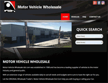 Tablet Screenshot of motorvehiclewholesale.com
